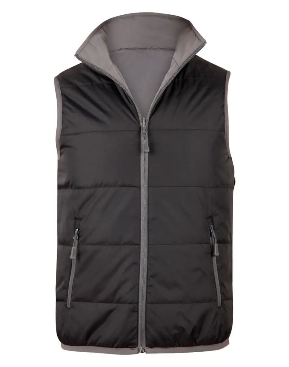 WINNING SPIRIT Versatile Vest Men's JK37 Casual Wear Winning Spirit Black/Grey XL